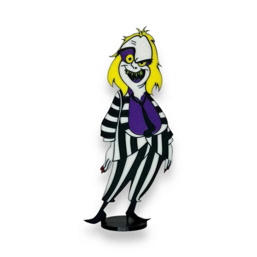 Cartoon Beetlejuice Figurine – Unique Halloween Tabletop Decor